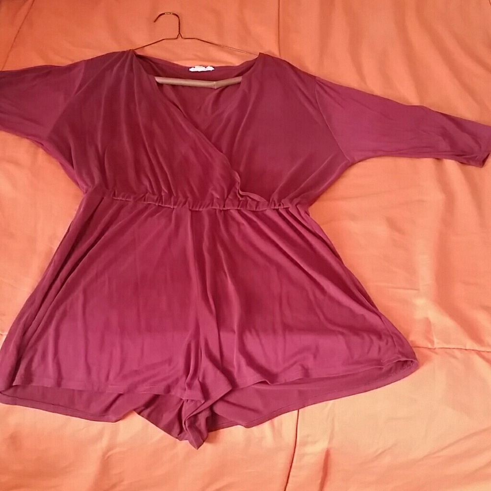 Maroon Romper
